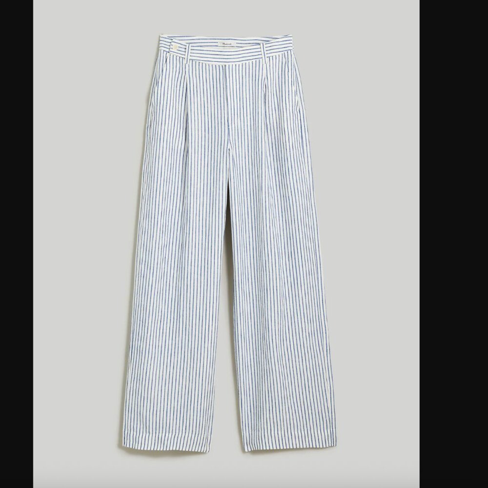 Madewell Linen Harlow Wide Leg Pant size 2 - Picture 4 of 5